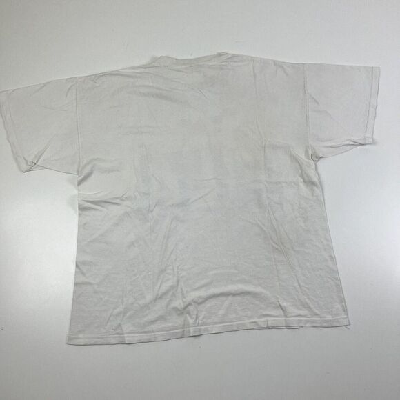 Vintage Fila 90’s shirt Basketball Distressed Single Stitch White sz XL - Picture 8 of 12